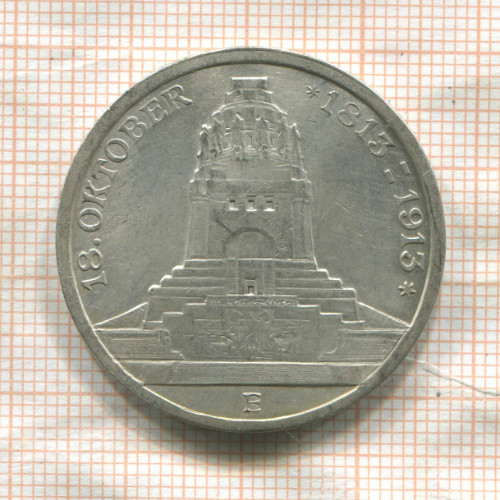 3 марки. Саксония 1913г