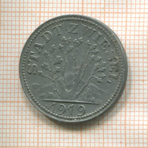 Нотгельд. 20 пфеннигов. Германия. Цвизель