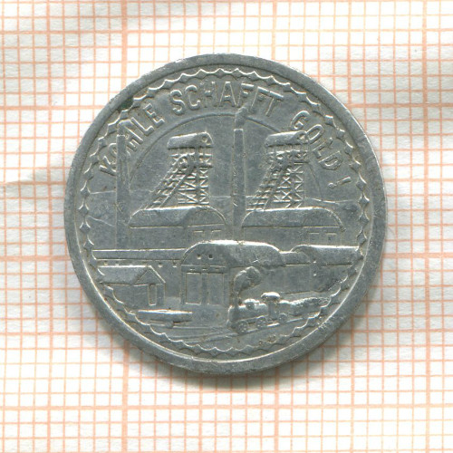 Нотгельд. 10 пфеннигов. Германия. Ваттеншайд