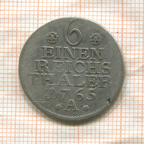 1/6 талера. Пруссия 1765г