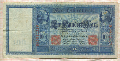 100 марок. Германия 1910г