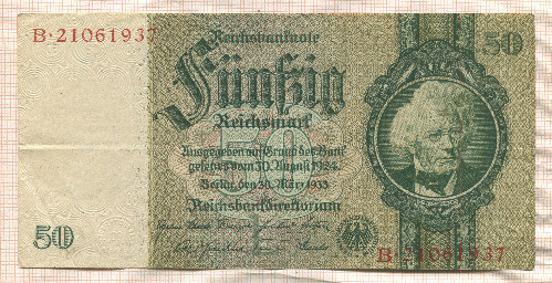 50 марок. Германия 1944г