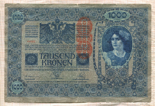 1000 крон. Австро-Венгрия 1902г