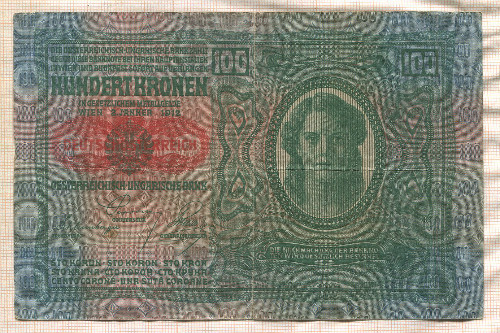 100 крон. Австро-Венгрия 1912г