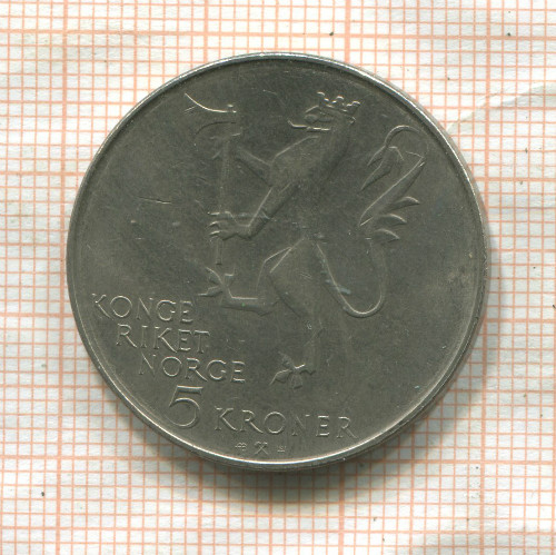 5 крон. Норвегия 1978г