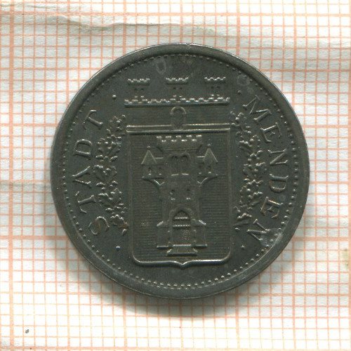 Нотгельд. 50 пфеннигов. Германия. Менден