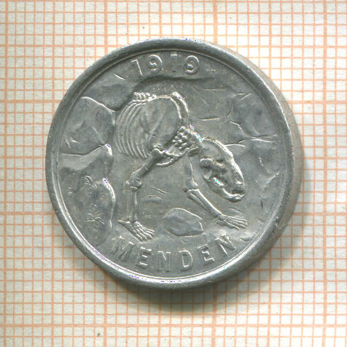 Нотгельд. 50 пфеннигов. Германия. Менден