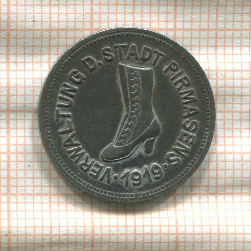 Нотгельд. 10 пфеннигов. Германия. Пирмазенс