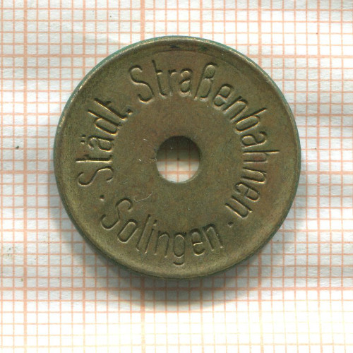 Трамвайный жетон. Германия. Золинген