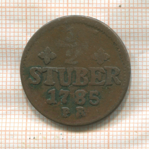 1/2 штубера. Юлих-Берг 1785г