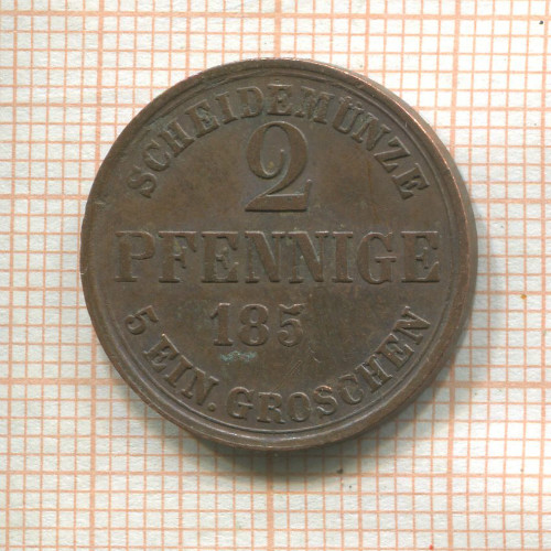 2 пфеннига. Брауншвейг 1859г