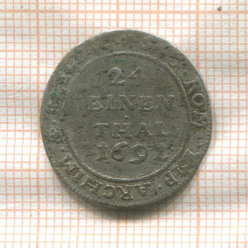 1/12 талера. Саксония-Альбертина 1692г