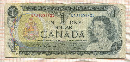 1 доллар. Канада 1973г