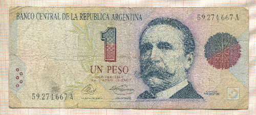 1 песо. Аргентина