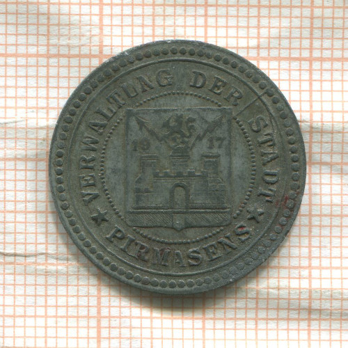 Нотгельд. 50 пфеннигов. Германия. Пирмазенс