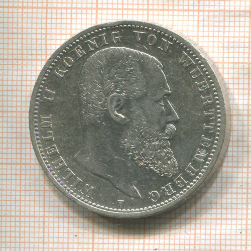 5 марок. Вюртемберг 1903г