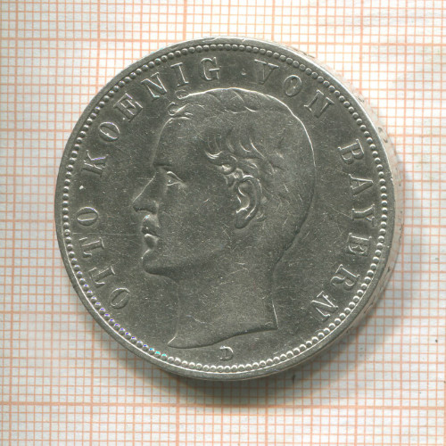 5 марок. Бавария 1904г