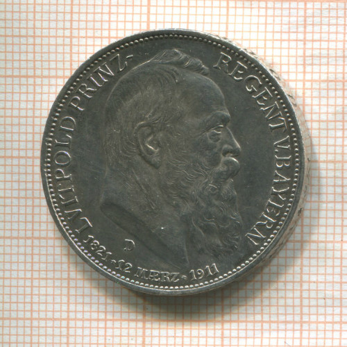 3 марки. Бавария 1911г