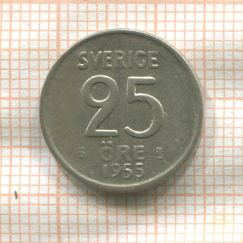 25 эре. Швеция 1955г
