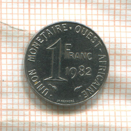 1 франк. Западная Африка 1982г