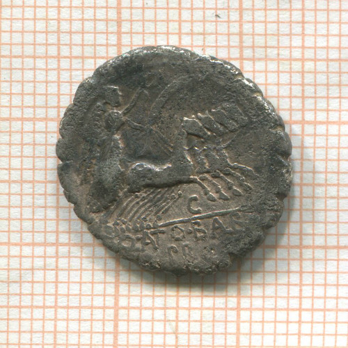 Денарий. Римская республика. Квинт Антоний Бальб 83-82 гг до н.э.