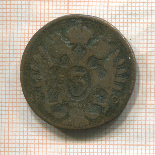 3 крейцера. Австрия 1800г