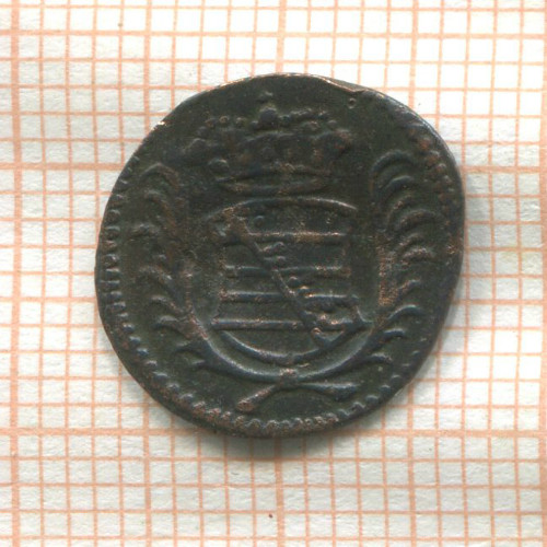 1 геллер. Саксен-Заальфельд (деформация) 1692г