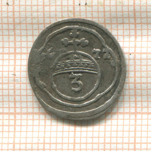 3 крейцера. Майнц 1677г