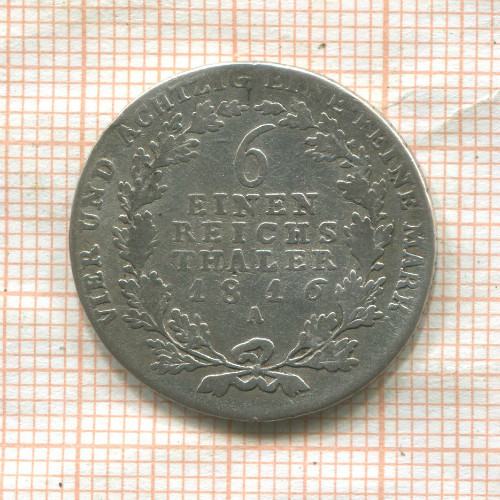 1/6 талера. Пруссия 1816г