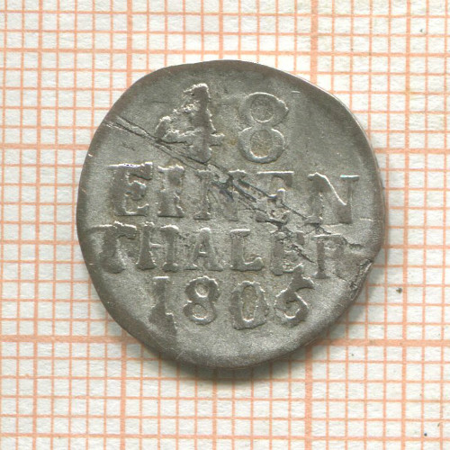 1/48 талера. Саксония 1806г