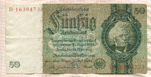 50 марок. Германия 1933г