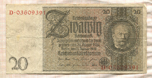 20 марок. Германия 1929г