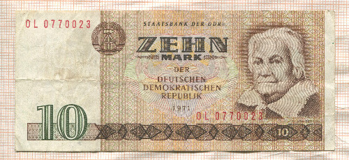 10 марок. ГДР 1971г