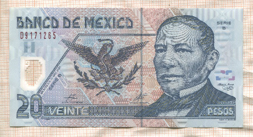 20 песо. Мексика 2001г