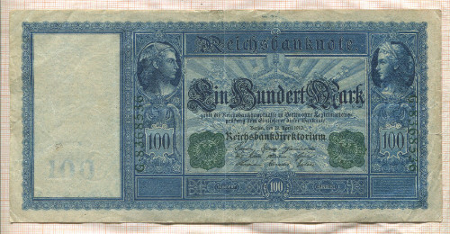 100 марок. Германия 1910г
