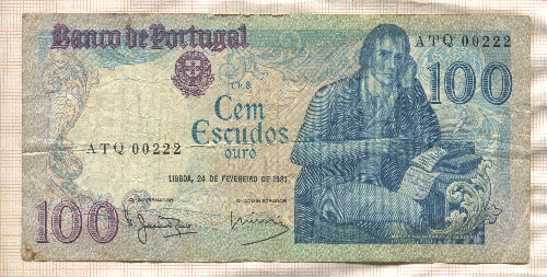 100 эскудо. Португалия 1981г