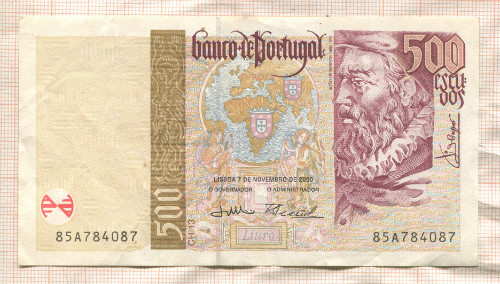 500 эскудо. Португалия 2000г