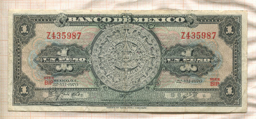 1 песо. Мексика 1970г
