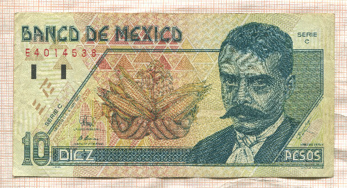 10 песо. Мексика 1994г