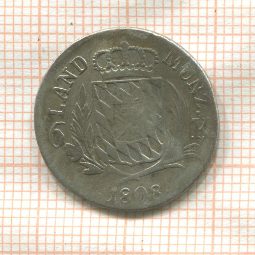 6 крейцеров. Бавария 1808г