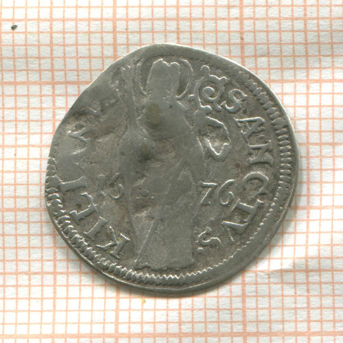 Шиллинг. Вюрцбург (деформация) 1676г