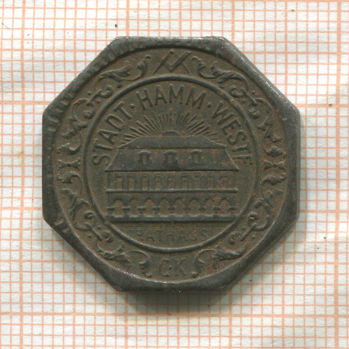 Нотгельд. 50 пфеннигов. Германия. Хамм