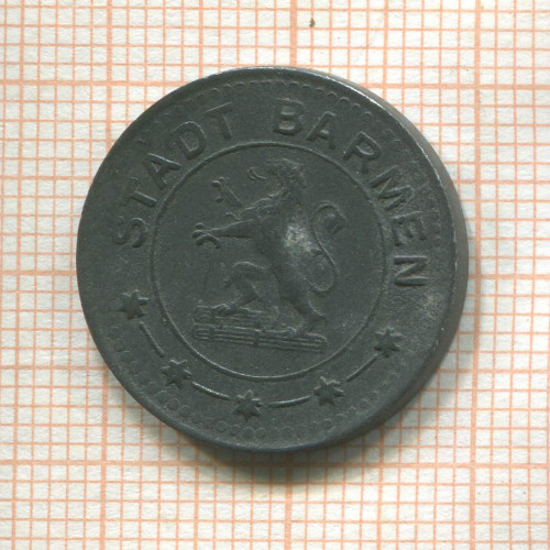 Нотгельд. 10 пфеннигов. Германия. Бармен