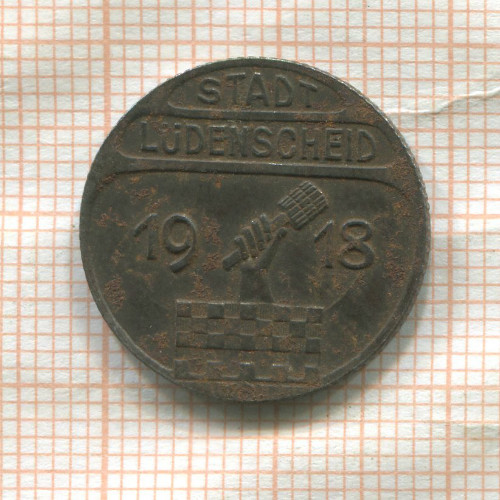 Нотгельд. 50 пфеннигов. Германия. Люденшайд