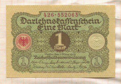 1 марка. Германия 1920г
