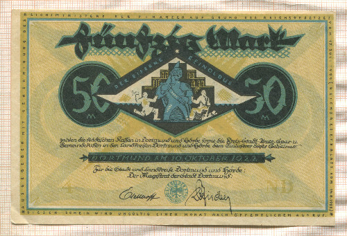 50 марок. Германия 1922г