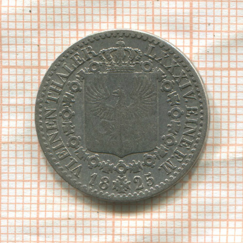 1/6 талера. Пруссия 1825г