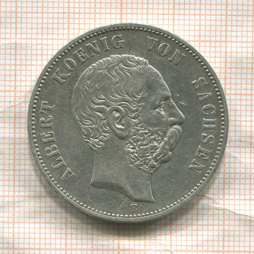5 марок. Саксония 1895г