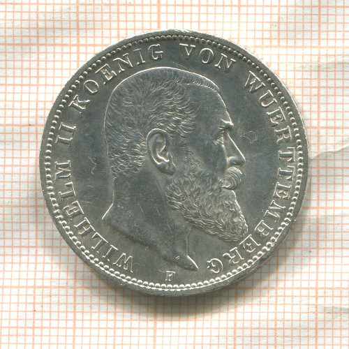 3 марки. Вюртемберг 1912г