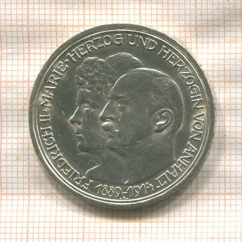 3 марки. Анхальт 1914г